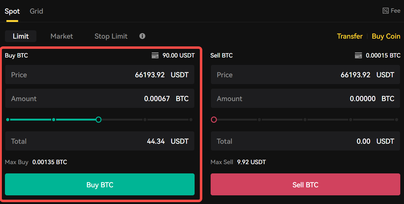 Spot-Limit-Buy