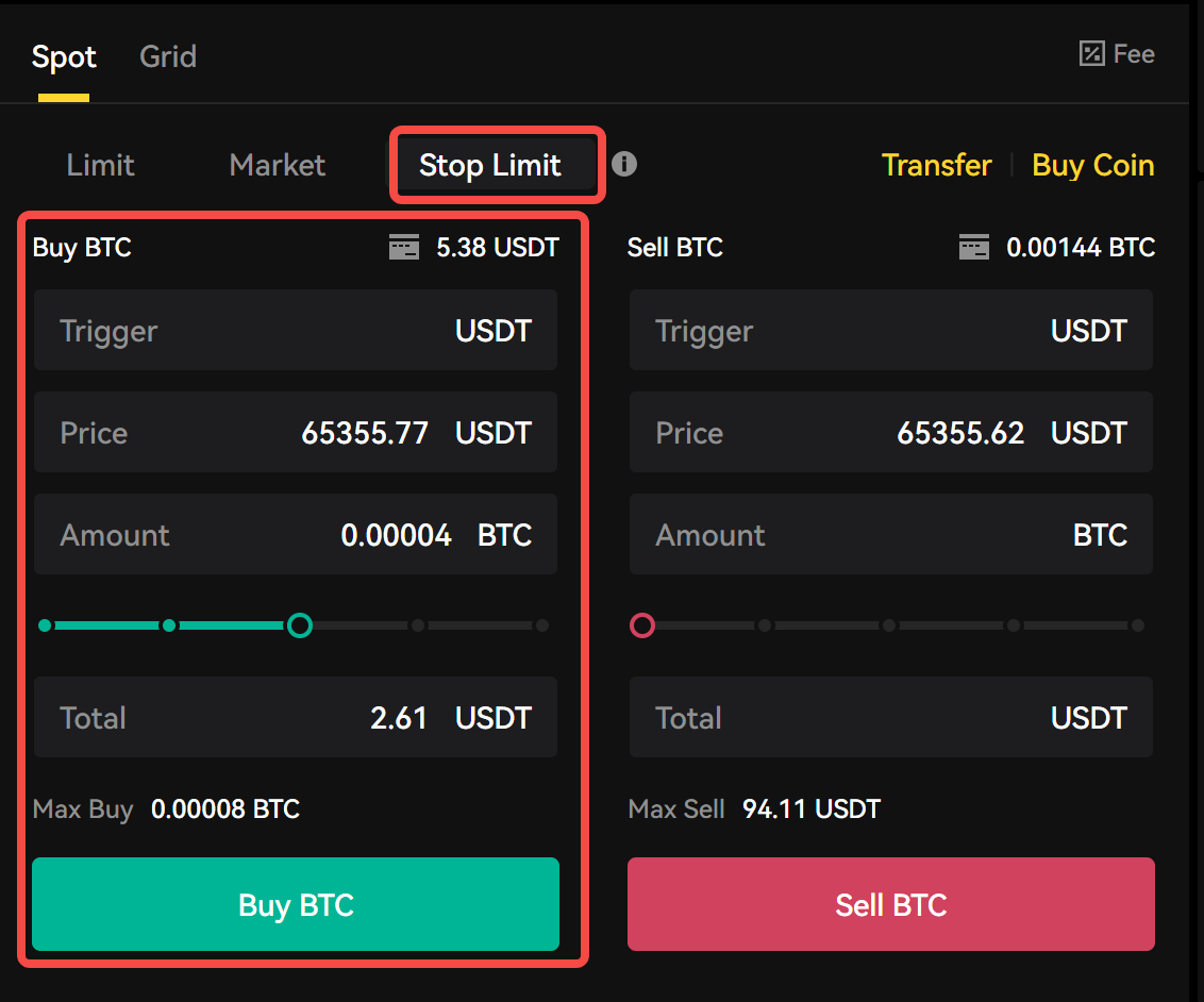 Spot-Limit-Buy