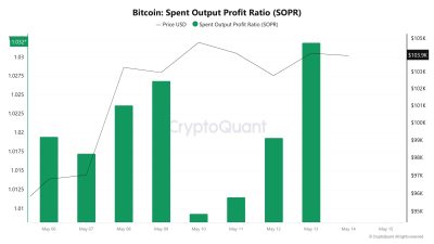 Bitcoin Spent Output Profit Ratio (SOPR)