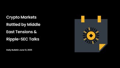 Crypto Markets Rattled by Middle East Tensions & Ripple-SEC Talks