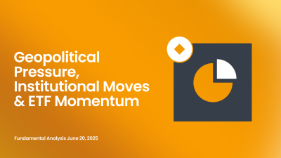 Geopolitical Pressure, Institutional Moves & ETF Momentum