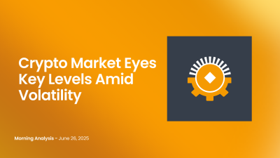 Crypto Market Eyes Key Levels Amid Volatility