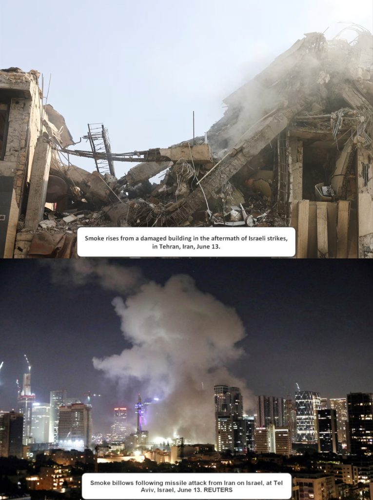 June 13,2025 Attacks from Israel and Iran 