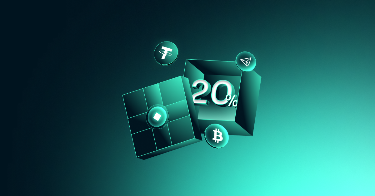 20% USDT bonus.