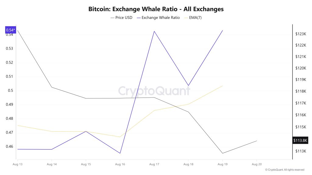 Bitcoin Whale Ratio