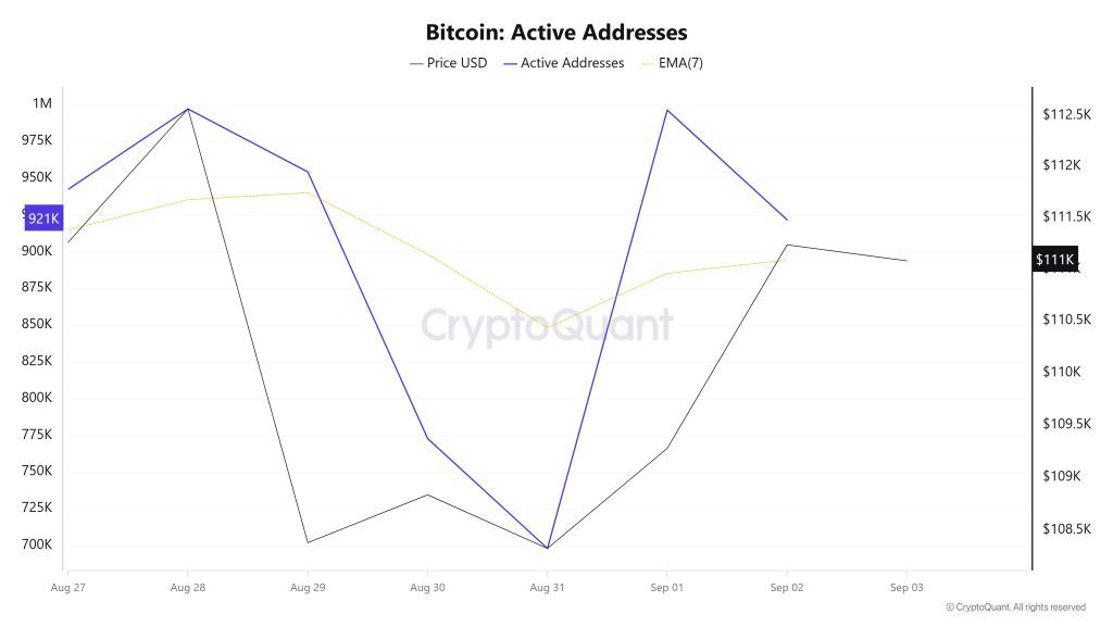 Bitcoin Active Addresses