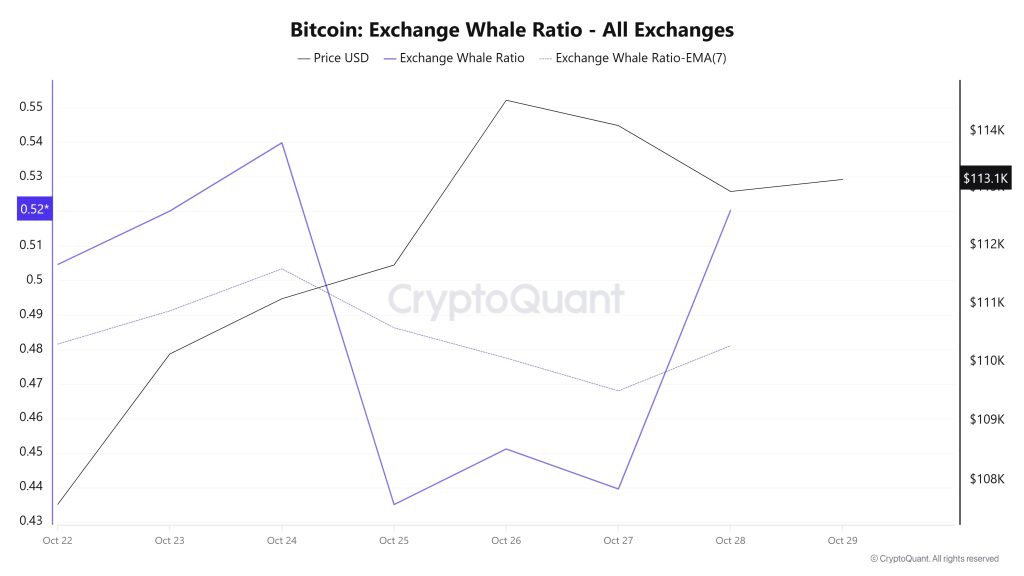 Bitcoin Whale Ratio