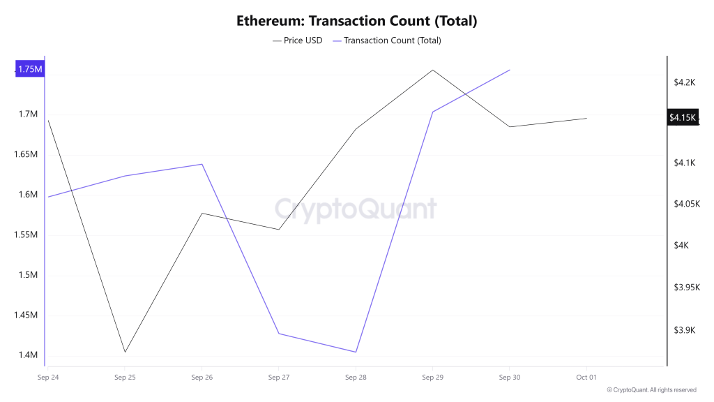 Ethereum Transaction Count (Total)